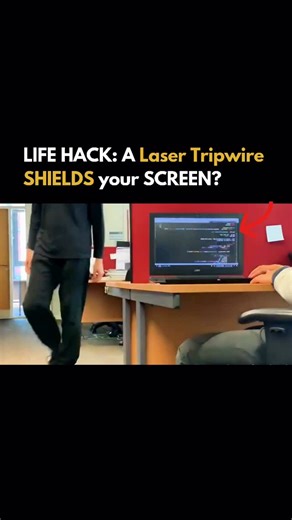 Artificially Influenced | AI on Instagram: "What if a laser beam guards your screen from prying eyes in real time? Follow @artificiallyinfluenced for daily AI tools and trends built for builders not spectators. This Raspberry Pi hack uses a simple optical sensor to project an invisible light beam that detects motion interruption instantly. When someone crosses the path the system triggers a preset action like locking your display or pausing activity before they see anything. Low-cost hardware ne
