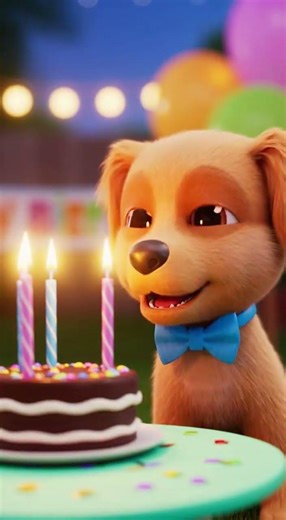 happy birthday dog #shorts #short #anime #cartoon #cat #cute #dog #funny
