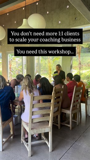 If you’re stuck on 1:1 coaching calls all day - it’s no wonder you can’t grow your business. You can’t build a funnel when you’re back-to-back with clients. You can’t create a group program when you’re exhausted from 1:1 delivery You can’t scale your content when you’re scrambling to prep for the next call. Your 1:1 calendar isn’t just full - it’s suffocating your growth. This is the trap most coaches fall into: they’re so busy serving clients that they have zero space to build the systems that 