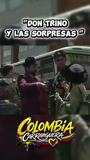 Don Trino and the surprises #surprise #trino #humor #bus #colombiantelevision