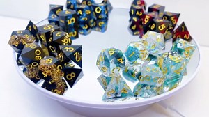Dungeons and Dragons dice Set DND, polyhedral D&D Resin dice Set, Suitable for Role-Playing dice Game RPG Pathfinder DND dice Set