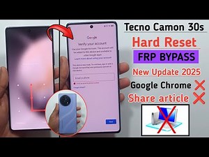 Tecno Camon 30s Hard Reset | Tecno Camon 30s Frp Bypass Android 14 | Chrome Not Open 2025 Without Pc