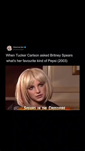 Celeb History | Past & Facts | In a throwback interview, Britney Spears was asked about her well-known love for Pepsi — but things took a funny turn when the interviewer... | Instagram