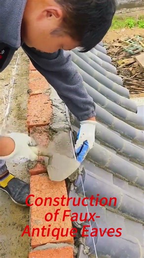 Construction of Faux-Antique Eaves