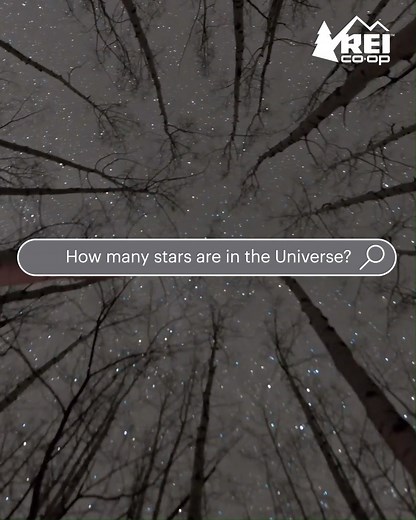 There's something breathtaking about looking up at the sky on a cold and clear winter night. Ever wondered how many stars there are in the Universe? Let's find out. ⭐ | REI