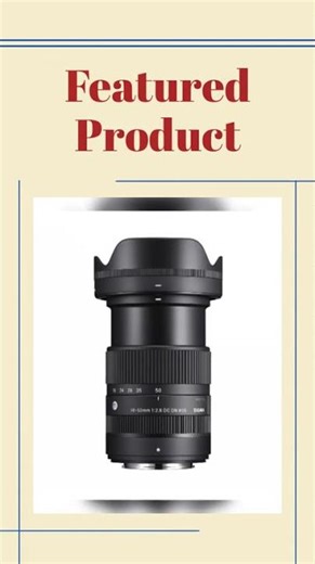 Sigma 18-50mm f/2.8 DC DN Contemporary Lens for FujiFilm X Mount (Black)