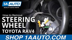 How to Remove Steering Wheel 2005-16 Toyota RAV4
