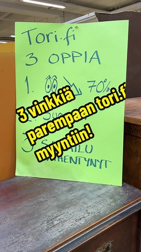 3 vinkkiä parempaan tori.fi myyntiin!