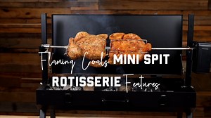 Discover the convenience of Mini Spit Rotisserie! Perfect for tight spaces, camping adventures, or on-the-go grilling!  #bbq #smokers | BBQ Spit Rotisseries | Facebook