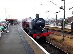 GWR Hall 5972 Departs York