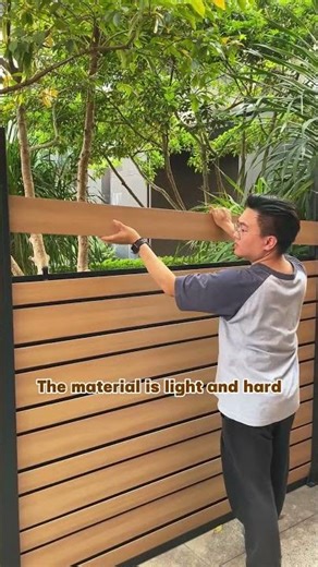 New design fence!! #wpc #mexytech #backyard #yard #fence