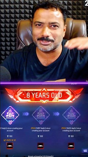 I got 8yers old title #freefire #gaming