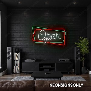 Open Neon LED Sign, Open Light Wall Art, Open Neon Storefront Sign, Opening Light up Decor, Open Basic Style Led Line Signboard - Etsy