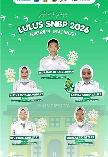 congrats anak anak, assalamualaikum uin 🙏🏻 #snbp #💙 #ptn