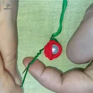 hand embroidery latest all over design tutorial for dress. Video link: https://youtu.be/4IIPdGgPfPQ | Cherry Blossom