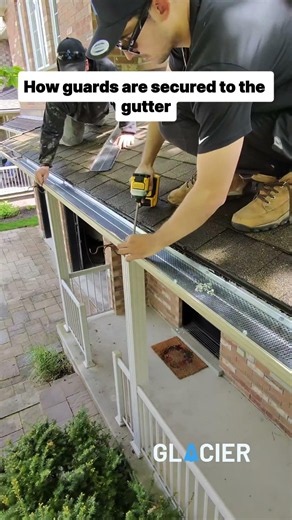 How guards are secured to the gutter