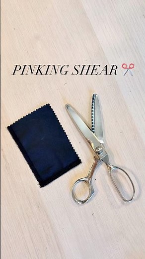Sewing Tip - Use Pinking Shear To Finish Fabric Edges