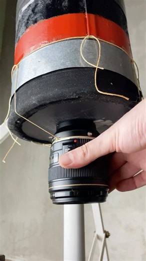 I Made a Microscope With Just Two Lenses #hack #science #shorts