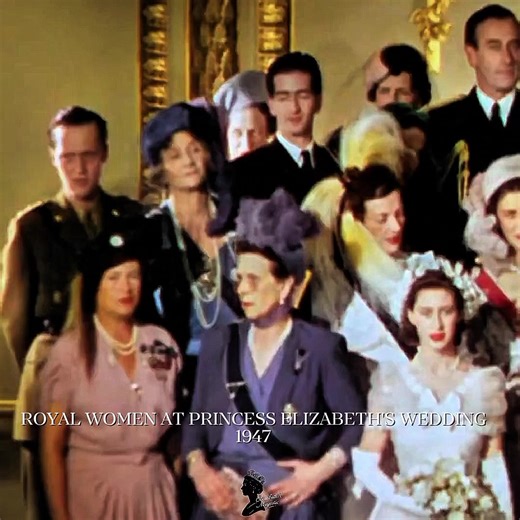 Historic Royal Gathering at Queen Elizabeth II's Wedding