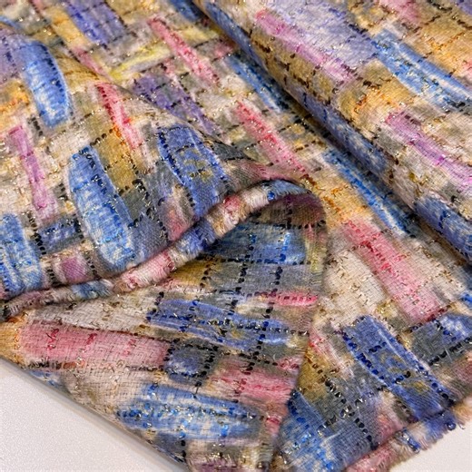 Multicolor Tweed Fabric by Yard, Heavy Wool Blend Tweed Fabric, Luxury Coat Jacket Fabric, Designer Sewing Fabric - Etsy