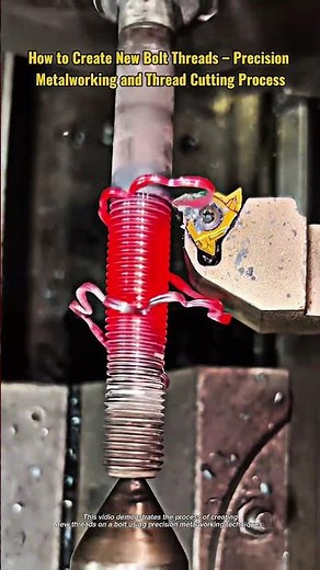 How to Create New Bolt Threads – Precision Metalworking and Thread Cutting Process