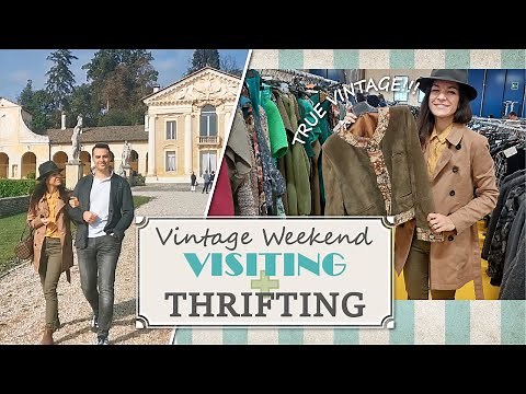 Perfect VINTAGE WEEKEND in Italy!!! THRIFTING & VISITING