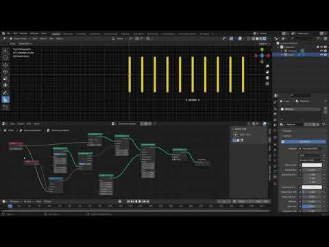 Blender 3.2 - control density of points on a line (geometry nodes, sample curve, index explained)