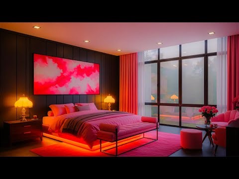 Bedtime Music with Dreamy Pink Room 🌿 Eliminate Anxiety, Sleep Deeply & Relax Peacefully
