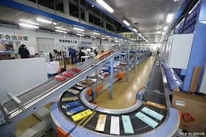 [Hot Item] Belt-Driven Cargo Sorter Line - Conveyor, Scanning & Parcel Separate for Express Warehouse Made in China