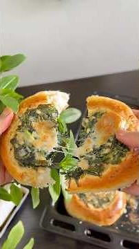 Soft & Cheesy Spinach Stuffed Bread | Easy Homemade Recipe