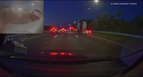 Dashcam video shows deadly hit-and-run involving semi-truck on I-75 in Manatee County