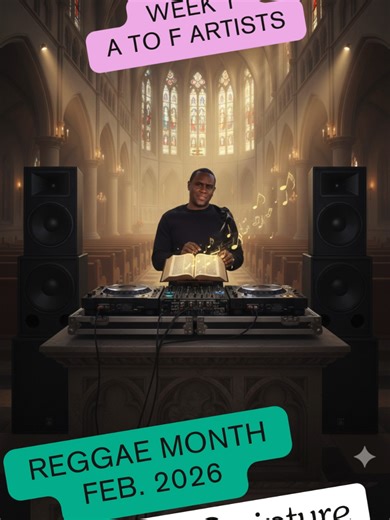 Musical Scripture Reggae Month Feb. 2026 Sunday's 8pm #ReggaeMonth2026 #Gospel #GoodNews #DelroyRS #MusicalScripture Mixcloud Live YouTube Live TikTok Live