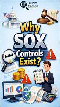 Why Sox Controls Exist? #sox #soxcontrols #controls #big4 #audit #auditor #internalaudit #itaudit