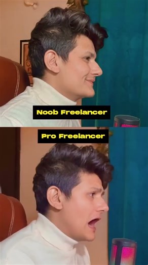 Noob Freelancer vs Pro Freelancer #noobvspro #freelance #graphicdesign #corporatelife #job #worklife