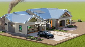 Farmhouse Style 4 Bedroom House Plan in South Africa
