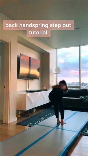 back handspring step out tutorial that no one asked for 😂 #foryou #fypシ #aesthetic #fyp #gymnastics #gymnast #tutorial #backhandspring