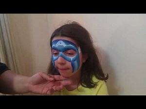 Captain America Face Painting Tutorial by Onalee Rivera