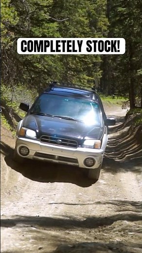 Stock Subaru Baja Conquers Rocky Terrain