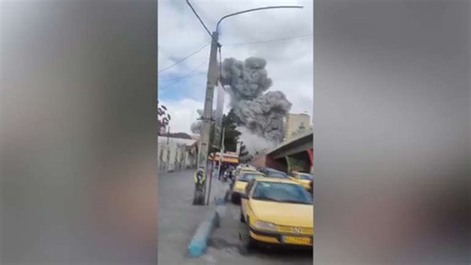 Thick smoke rises as blast rocks northwest Iran's Tabriz