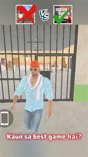 Indian bike game VS Indian theft Auto 😮 |#shortvideo #gamingshorts #viralshort