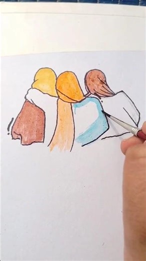 How to draw besties #art #shorts