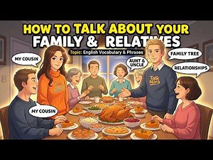 How to talk about your family and relatives in English | English Conversation