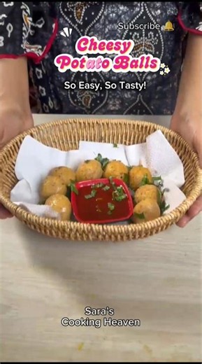🧀 Cheesy Potato Balls | Easy & Delicious Snack Recipe ❤️🥔