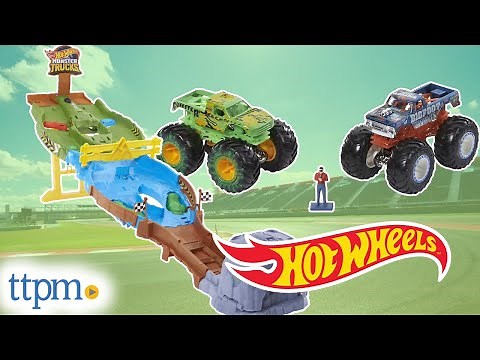 Hot Wheels Monster Trucks Wreckin' Raceway Track Set Review