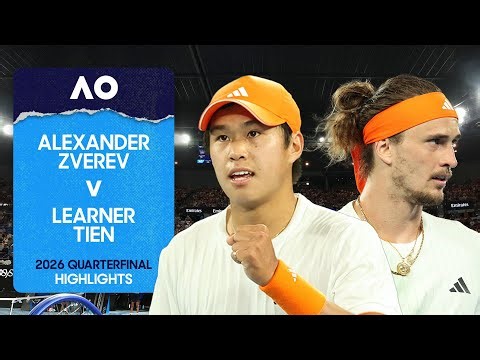 Alexander Zverev v Learner Tien Highlights | Australian Open 2026 Quarterfinal