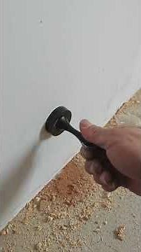Installing a door stopper: more secure, door stopper or iron expansion? #Renovation tips