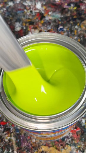 Customized Neon Yellow Green #motorcycle #cars #painter #fypシ゚viral #fyp #paint | TinT ni Juan