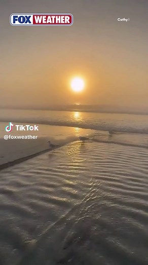FOGGY SHORES 🏖️: Heavy fog rolled in during this morning's sunrise over Surfside Beach, South Carolina. The coast of northeast South Carolina and southeast North Carolina are under a Hazardous Weather Outlook due to the dense fog that is expected to last through Thursday. #foxweather #beach #southcarolina #surfsidebeach #fog
