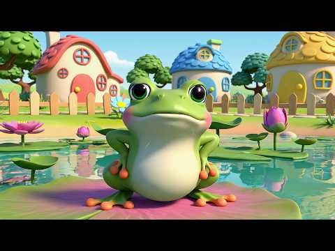 Happy Frog Croaks Ribbit Ribbit Ribbit | Pond Life & Animal Sounds Song for Kids