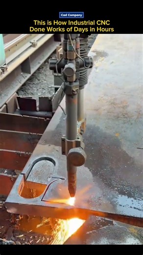 How Industrial CNC Cuts Steel: Days of Work in Hours! 🤯🔥 #shorts